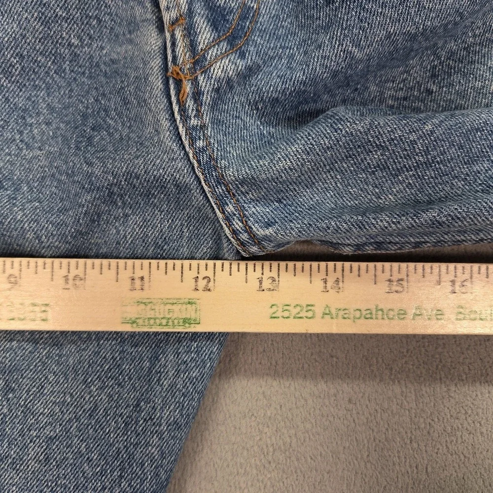 Vintage Levis 501 Jeans Mens Light Blue USA‎ Stains 90s Altered Hem Fits 34x26